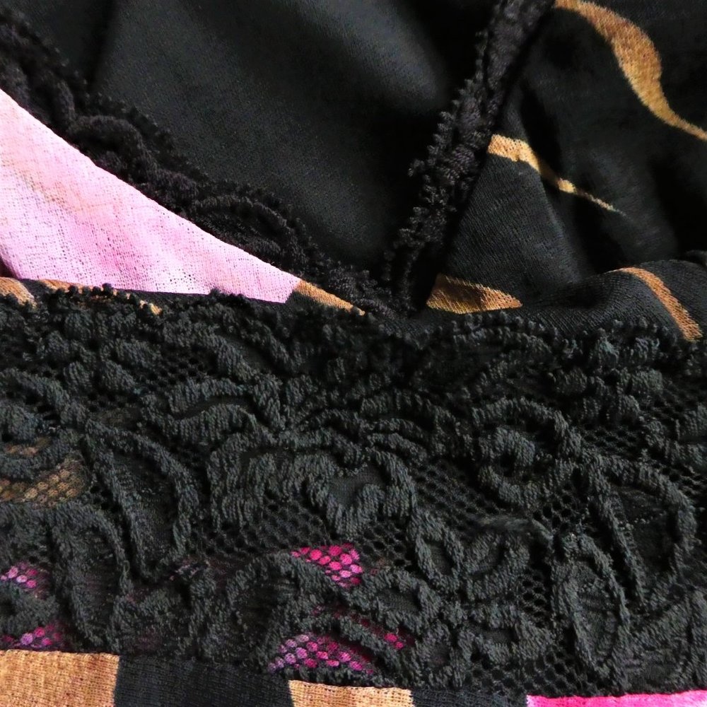 Romantic Cache Skirt Suit Set Hawaiian Ruched Asym Lined M - Picture 11 of 11